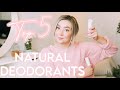 TOP 5 BEST NATURAL DEODORANTS *That Actually Work!*