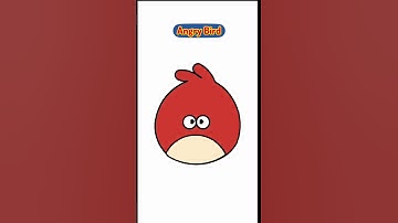 How to draw Angry Bird In Python Turtle || Coding Status Whatsapp status #shorts #python