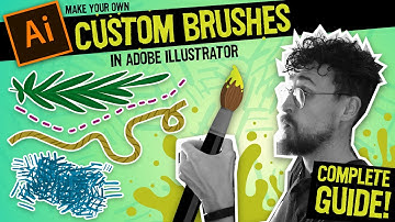 Make your own CUSTOM BRUSHES in Adobe Illustrator! (Easy to follow tutorial)