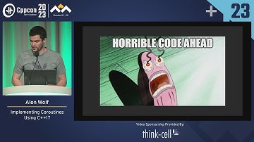 Lightning Talk: Implementing Coroutines Using C++17 - Alon Wolf - CppCon 2023