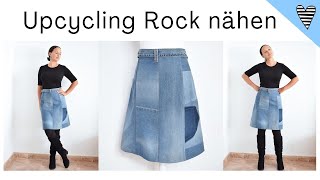 Upcycling Rock aus Jeans nähen / DIY MODE
