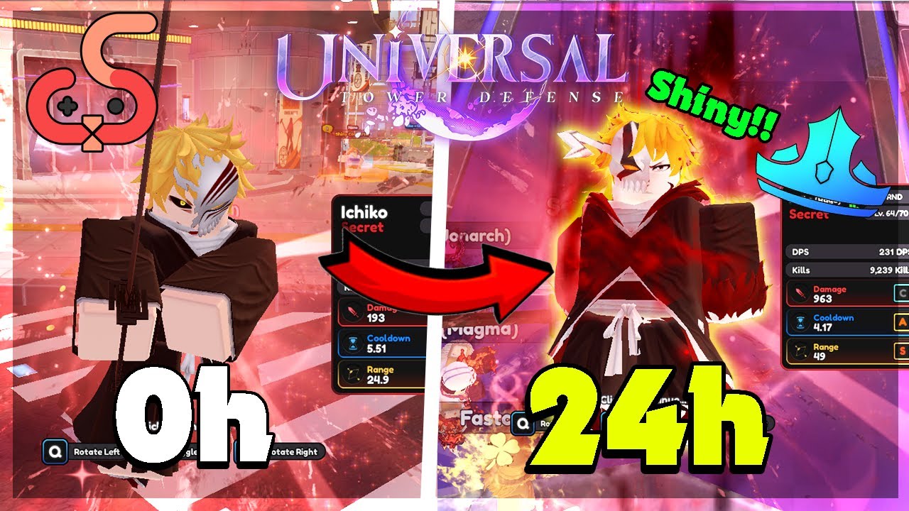 Mình đã dành 24h để SĂN VÀ EVO ICHIGO SHINY trong Universal Tower Defense | LordSeven