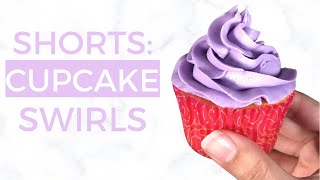 purple swirl with 2D piping tip | satisfying cupcake decorating (part 11)