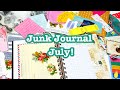 What supplies I will be using for #JunkJournalJuly ! 👀📒