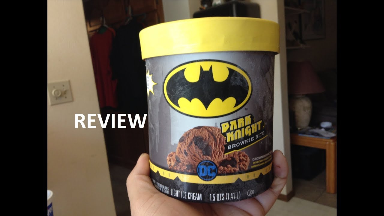 Batman Dark Knight Brownie Bite Ice Cream Youtube 