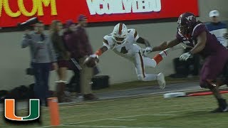 Miami's Jeff Thomas Caps Amazing Punt Return TD With Dive From 4-Yard Line