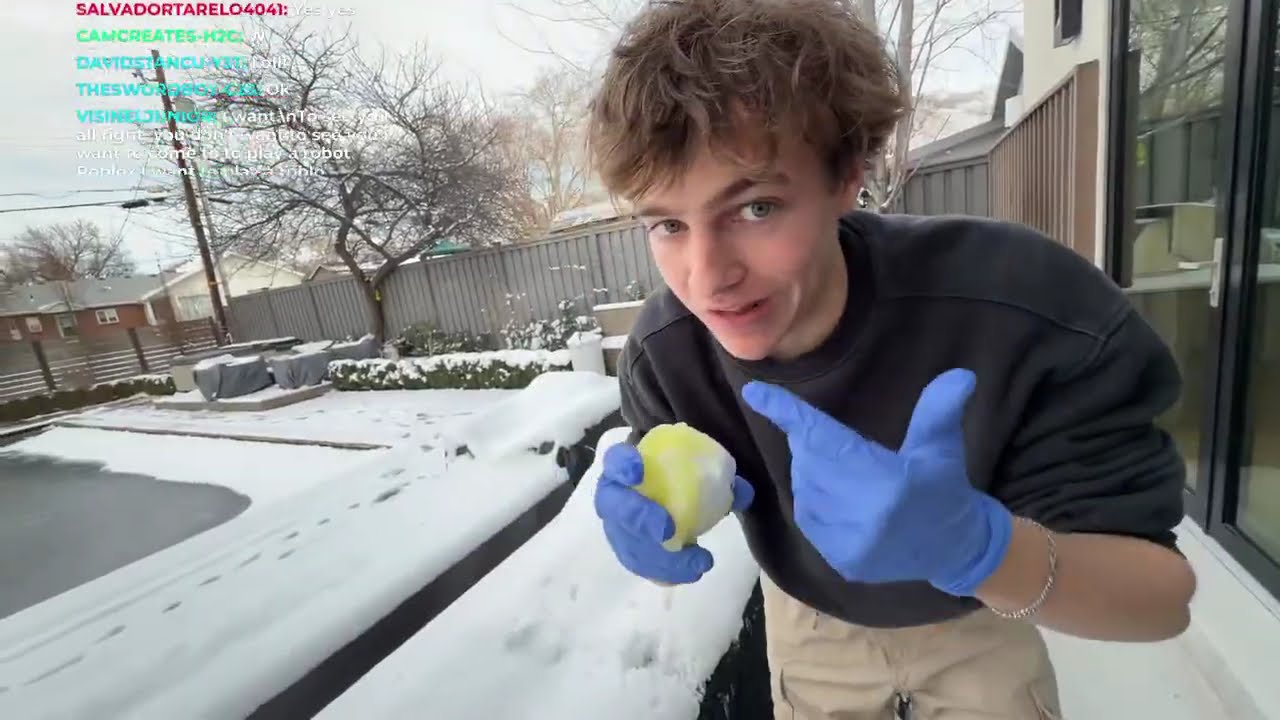 making my brother eat yellow snow