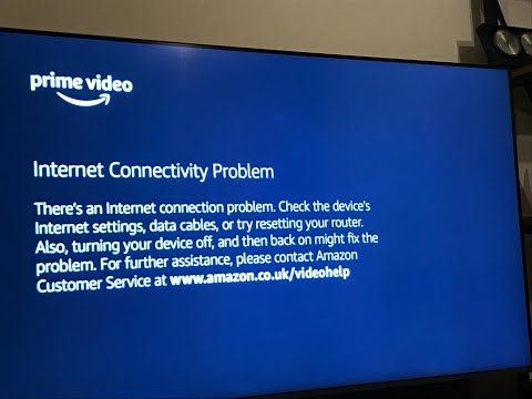 Amazon Prime internet connectivity problem on Samsung Tv