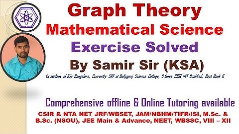 NSOU PGMT 2 | WBSET | Graph Theory | Exercise Solved | Mathematical Science | NSOU Mathematics