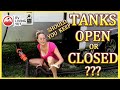 RV Gray & Black Tank Valve Open Or Closed? RV Holding Tanks Open Or Closed Explained For Beginners