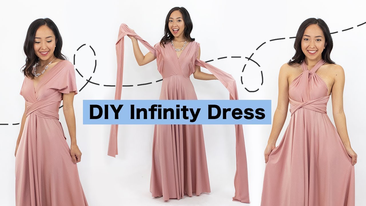 Sewing An Infinity Dress  DIY Bridesmaids Dress (EASY) 