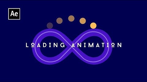 Loading Animation - Bouncing Ball on infinity Loop : After Effects Tutorial