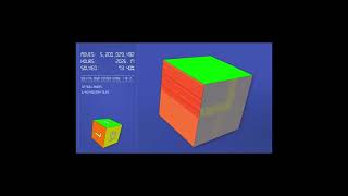 large scale Rubik's cube simulator - solving 32768 layers