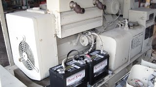 new nos onan mep 0003a 10kw military diesel generator. runs on-board or aux fuel