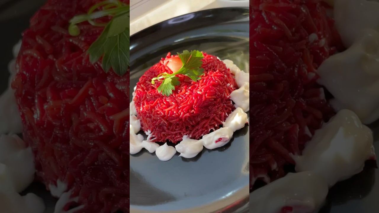 Vibrant Red Rice – A Beet-Infused Twist! ❤️🍚 