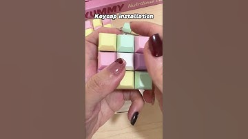 Red Switch 9-key mechanical keyboard keychain fidget toys  #asmrsound #diy #satisfying