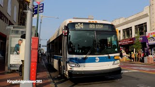 MTA New York City Bus: 2015 New Flyer XD40 Xcelsior 7115 on the Q24 Bus (With a bad sign change).