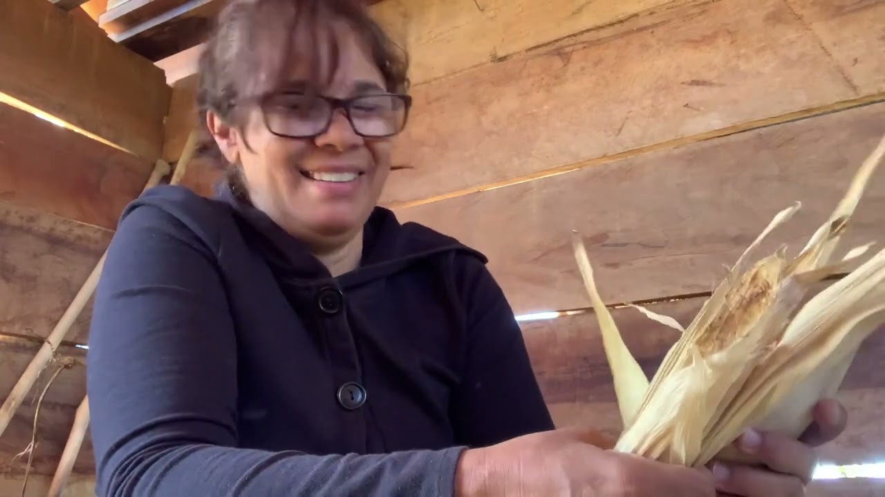 Artesanato em palha de milho, bolsa samburá!