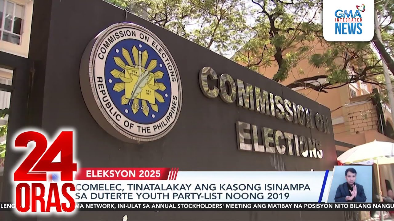 Comelec, tinatalakay ang kasong isinampa sa Duterte Youth Party-list noong 2019 | 24 Oras