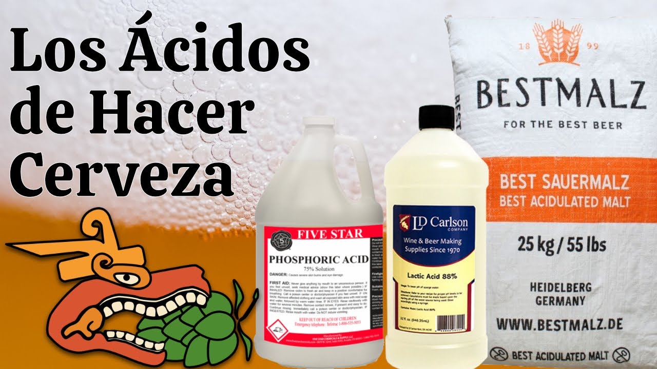 Ácidos para ajuste de PH en la cerveza
