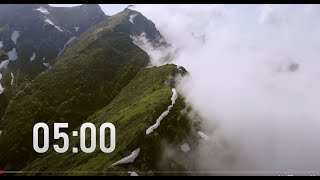 Famous 5 minute timer with clouds and skies moving background Wealth