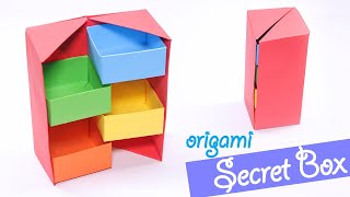Origami Secret Stepper Box Tutorial -  DIY - Paper Craft