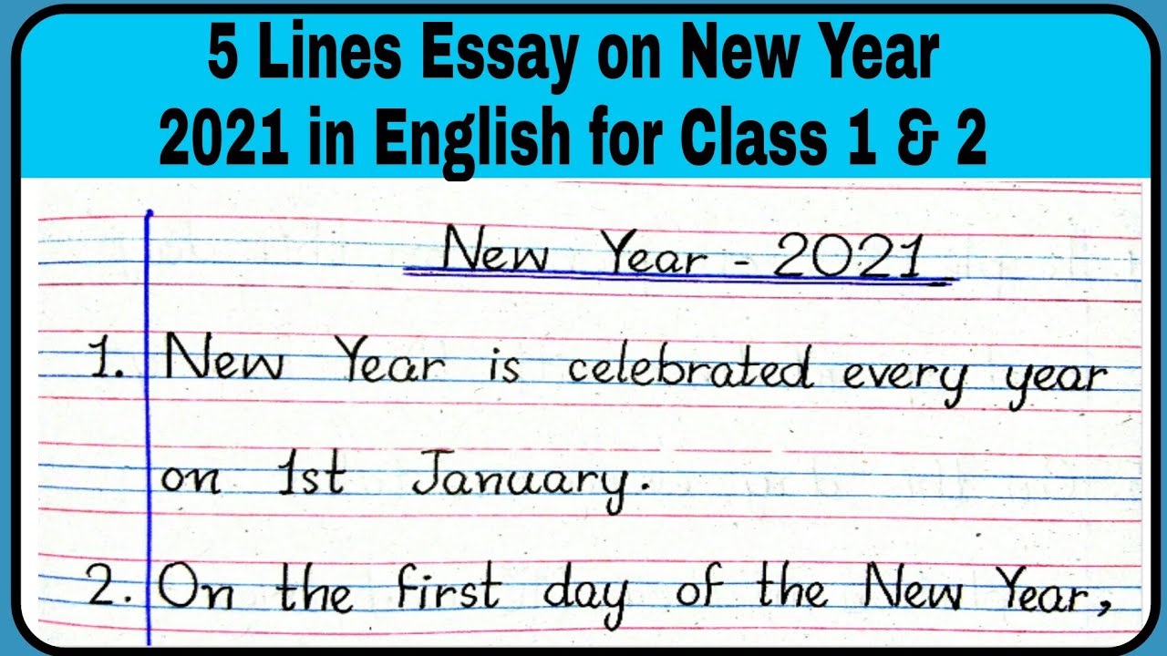 new year essay in english 2021