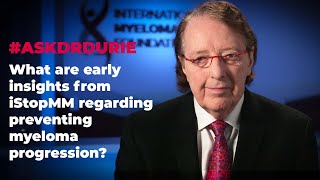 What are early insights from iStopMM regarding preventing myeloma progression?