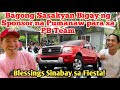 Wowblessing sa bagong sasakyan na bigay ng pumanaw na sponsor sinabay sa fiesta pb team visayas