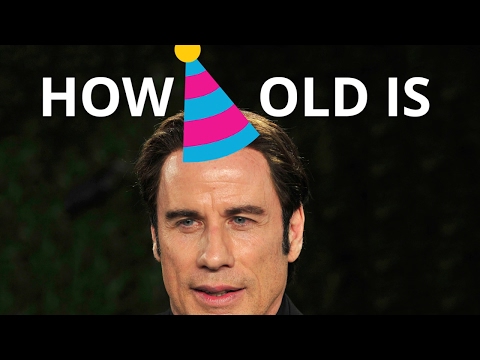 How old is John Travolta? 🍰🎈