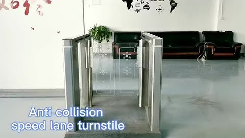 Zento-CE Approved RFID Bi-directional Barrier Speed lane Turnstile