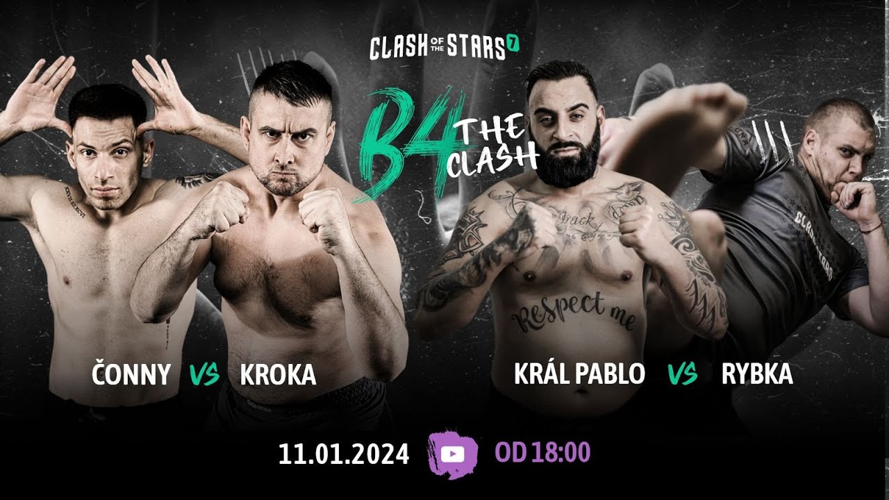 🔴 B4THECLASH: Čonny ⚔️ Kroka 🅰️ Král Pablo ⚔️ Rybka (live)