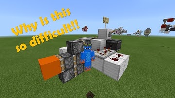 The pain of spitting out a block on Bedrock