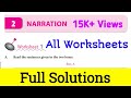 Dav class 8 narration solutiondav class 8 english practice ch 2 solutionstudy with deep