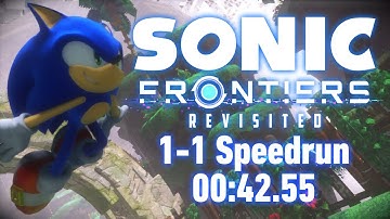 Sonic Frontiers Revisited 1-1 Speedrun in 42.55