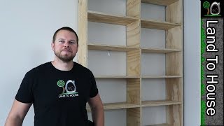 Basic Bookcase Build This is the first step in building a full wall bookcase. In this video I show how I make the rough shelves. The next part will show the