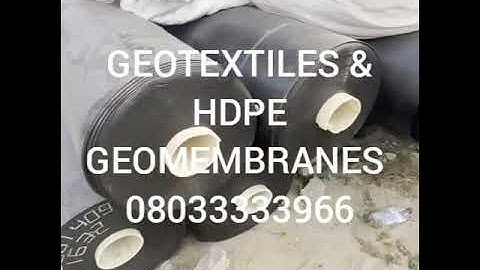 Geotextiles and Geosynthetics in Nigerian Construction