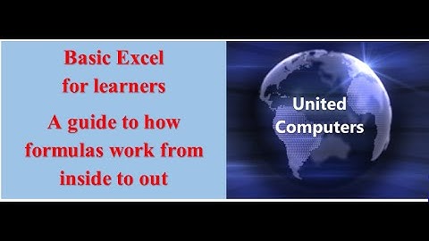 Basic Excel for learners  How Excel handles nested formulas from the inside out