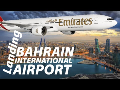 Landing at Bahrain Airport الهبوط في مطار البحرين الدولي