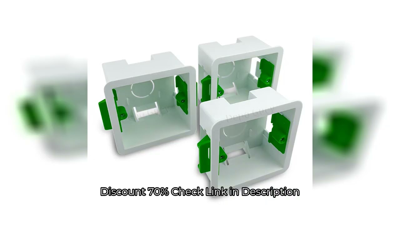 86 Type Switch Mounting Box Cassette Flame Retardant Plastic PVC Junction Back Box Universal White E