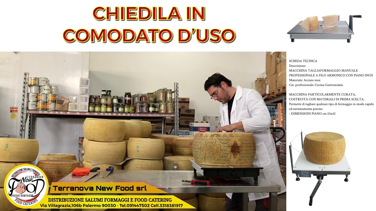 Macchina taglia formaggio NewFood srl 