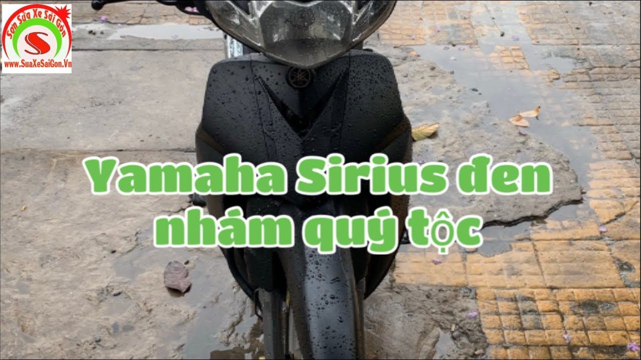 Sơn xe Yamaha Sirius phiên bản đen nhám quý tộc cực đẹp - YouTube