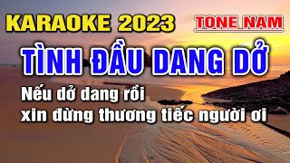 Tình Đầu Dang Dở Karaoke Nhạc Sống Tone Nam I Beat Mới 2023 Dễ Hát Nhất I Karaoke Lâm Hiền