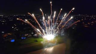 Best Backyard Fireworks July 3, 2016 - Lakes Of Fairhaven Cypress TX - Drone - Pyromusical