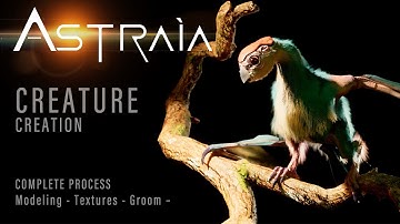 Alien Bird - 3D Modeling Full Process (Unreal 5 game character)