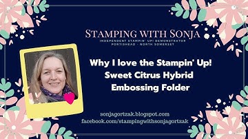 Why I love the Sweet Citrus Hybrid Embossing Folder by Stampin