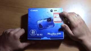 Canon PowerShot D30. Распаковка подводной камеры и краткий обзор