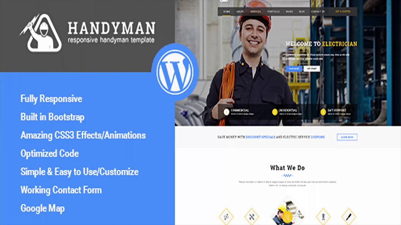Handyman - Responsive WordPress Theme | Themeforest Website Templates and Themes