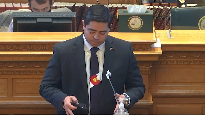 Colorado Rep. Donald Valdez gives passionate speec...