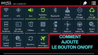 COMMENT AJOUTE LE BOUTON ON/OFF DES DONNÉES MOBILES AU PANNEAU DE NOTIFICATION screenshot 1